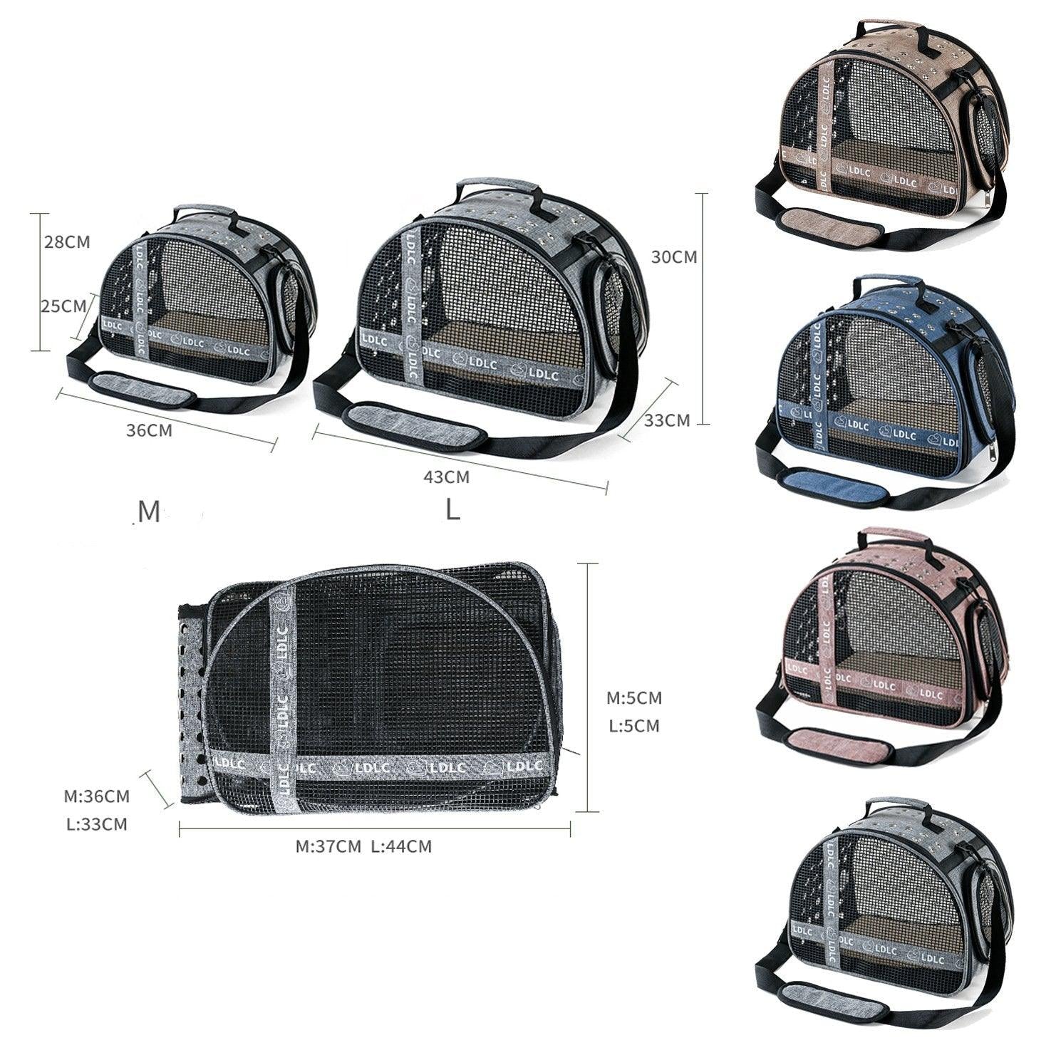 Portable Pet Travel Bag: One Shoulder Cat Litter Carrier