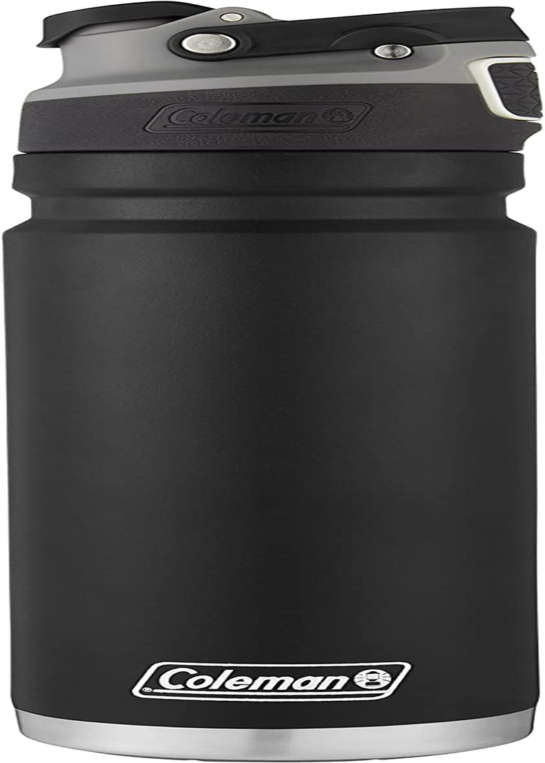 Freeflow Vacuum-Insulated Stainless Steel Water Bottle with Leak-Proof Lid, 24Oz/40Oz Bottle with Button-Operated Lid &amp; Carry Handle, Keeps Drinks Hot or Cold for Hours