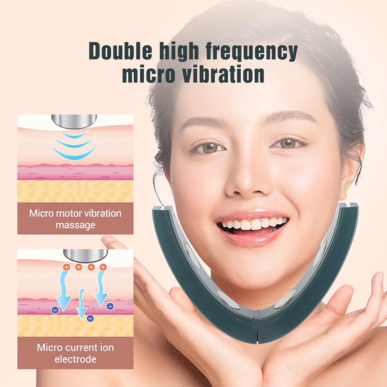 Beauty Stuff Personal Care Electric V- Face Shaping Massager Facial Lifting Machine Micro-Current Face Slimming Device Double Chin Reducer Machine Beauty Belt-Rejuvenation Lifting