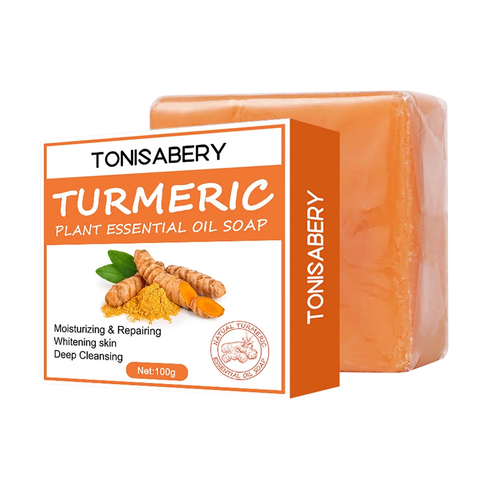 Turmeric Soap Bar for Face &amp; Body Natural Turmeric Skin Soap Wash for Dark Spots, Underarms Turmeric Face Soap Reduces Acne Fades Scars &amp; Cleanses Skin Turmeric Bar Soap