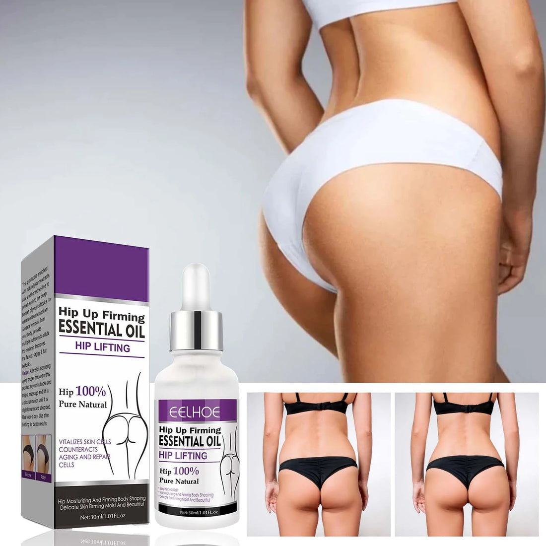 Beauty &amp; Personal Care Butt Lift Cream Plump and Firm Increase Curvy Buttocks Buttocks Body Sculpting Massage Moisturizing Cream 30Ml