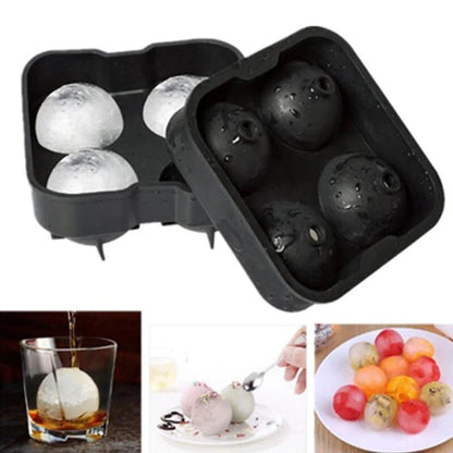 Whiskey Ice Cube Maker Ball Mold Mould Brick round Bar Accessiories High Quality Black Color Ice Mold Kitchen Tools