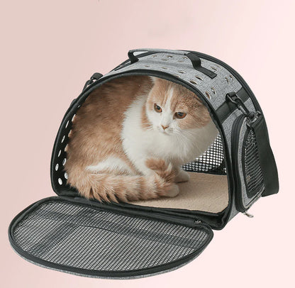 Portable Pet Travel Bag: One Shoulder Cat Litter Carrier