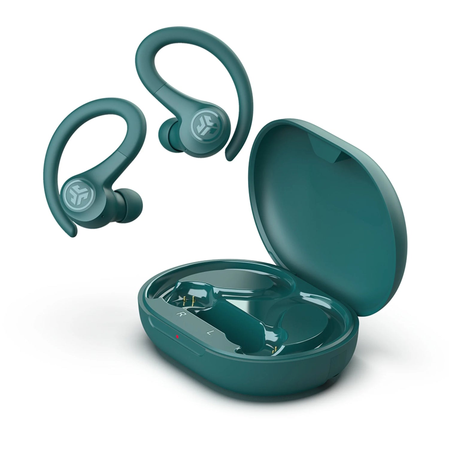 Go Air Sport Bluetooth Earbuds, True Wireless with Charging Case, Teal